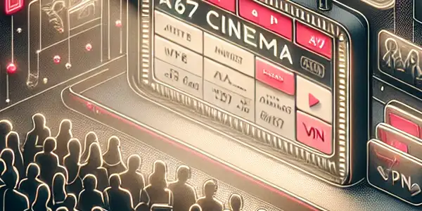 A modern movie streaming platform interface showcasing categories, mobile access, and user interaction elements.